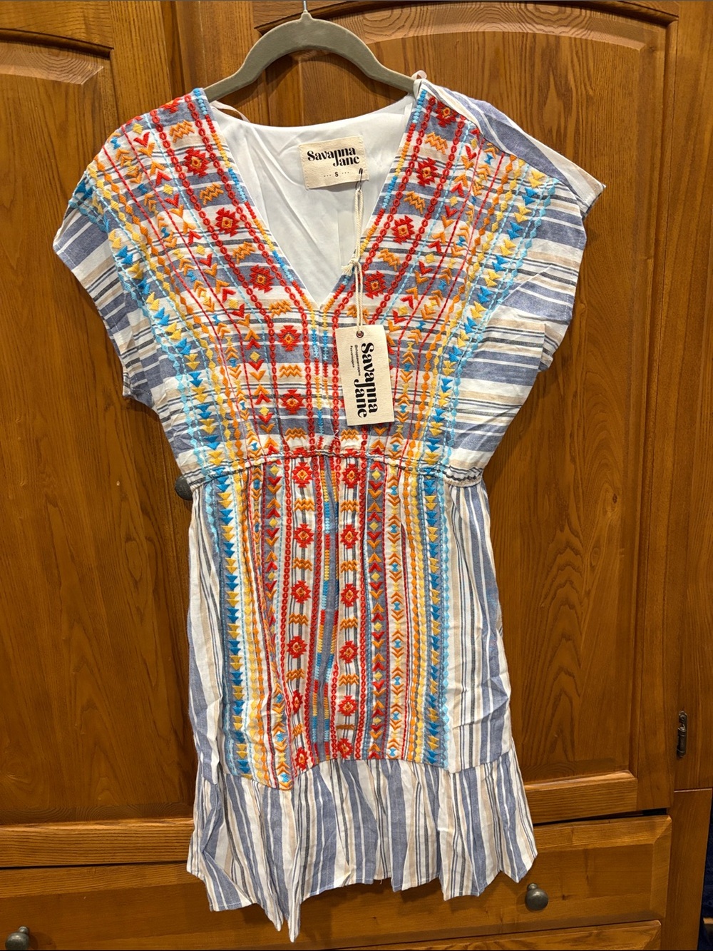 NWT Savanna Jane Embroidered dress size small